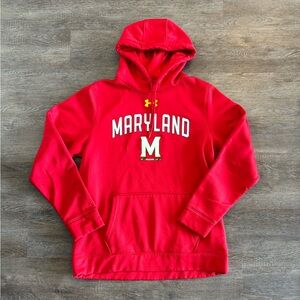 Under Armour University of Maryland Hoodie Sweatshirt Terrapins Men’s Size L